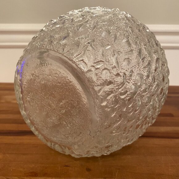 Lemonade Water Beverage Pitcher Clear Textured Glass Anchor Hocking Libo Milano - Picture 8 of 9